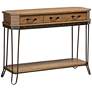 Kellyn 43" Wide Oak Brown Wood 3-Drawer Console Table�