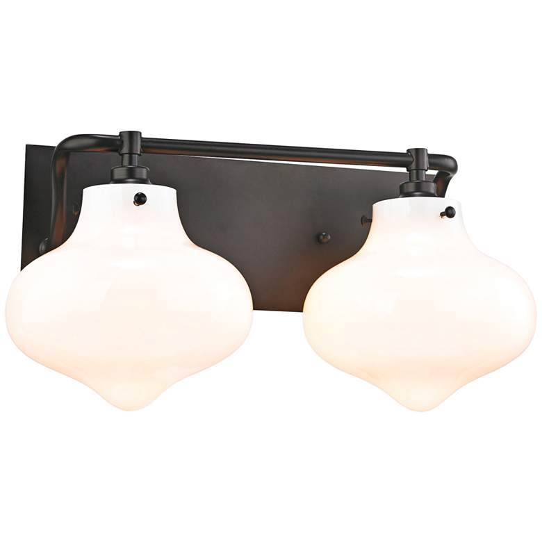 Image 1 Kelsey 17 inch Wide Oil Rubbed Bronze 2-Light Bath Light