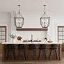 Kelsey 20" Wide Matte Black 4-Light Pendant