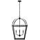 Kelsey 20" Wide Matte Black 4-Light Pendant