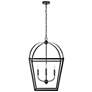2_Kelsey 20" Wide Matte Black 4-Light Pendant more views
