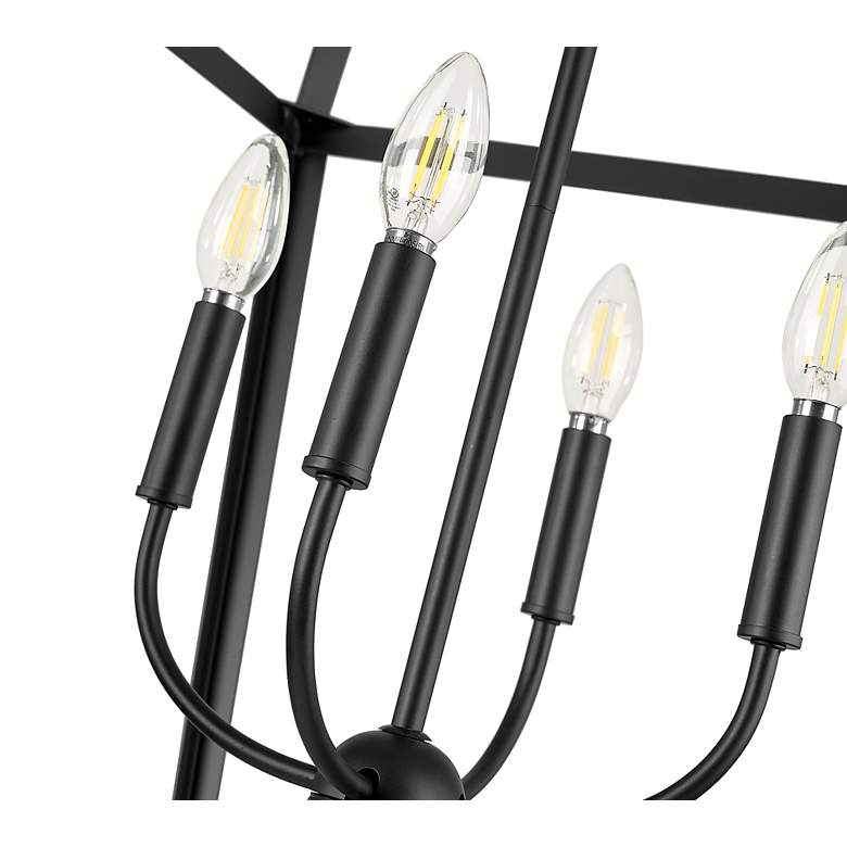 Image 6 Kelsey 20" Wide Matte Black 4-Light Pendant more views