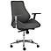 Kelsey Gray Faux Leather Low Back Office Chair