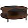 Kelsey Medium Cherry and Glass Round Coffee Table