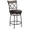 Kelso 26" Gray and Black Swivel Counter Stool