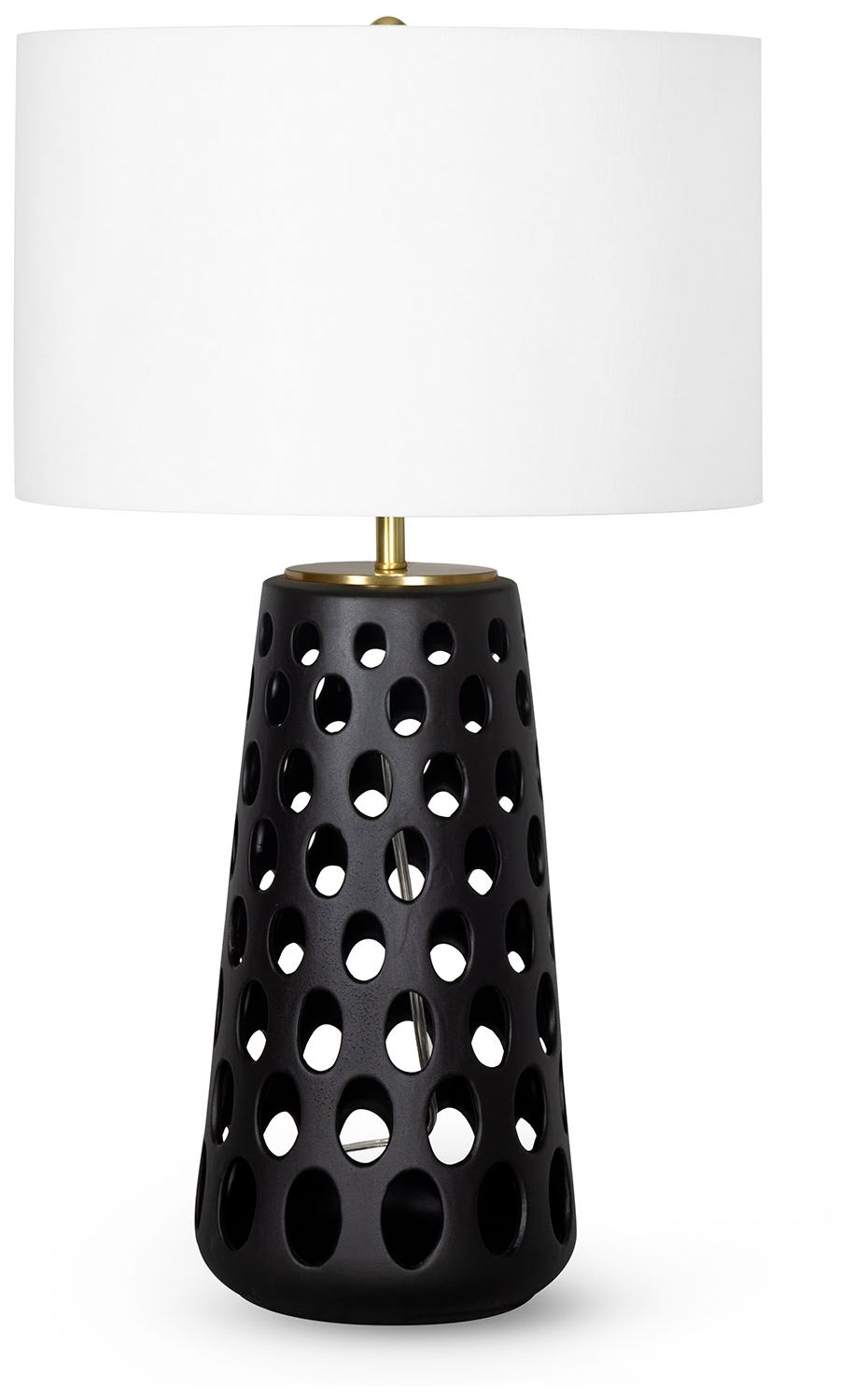 Image 2 Kelvin Ceramic Table Lamp (Black) more views