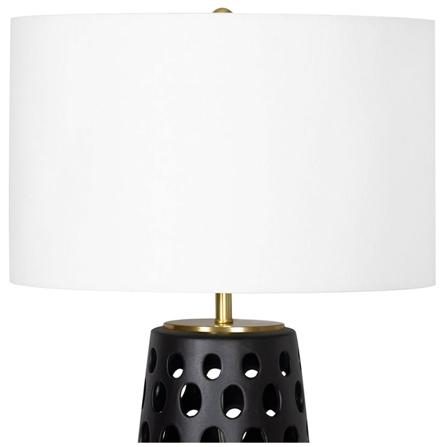 Image 4 Kelvin Ceramic Table Lamp (Black) more views