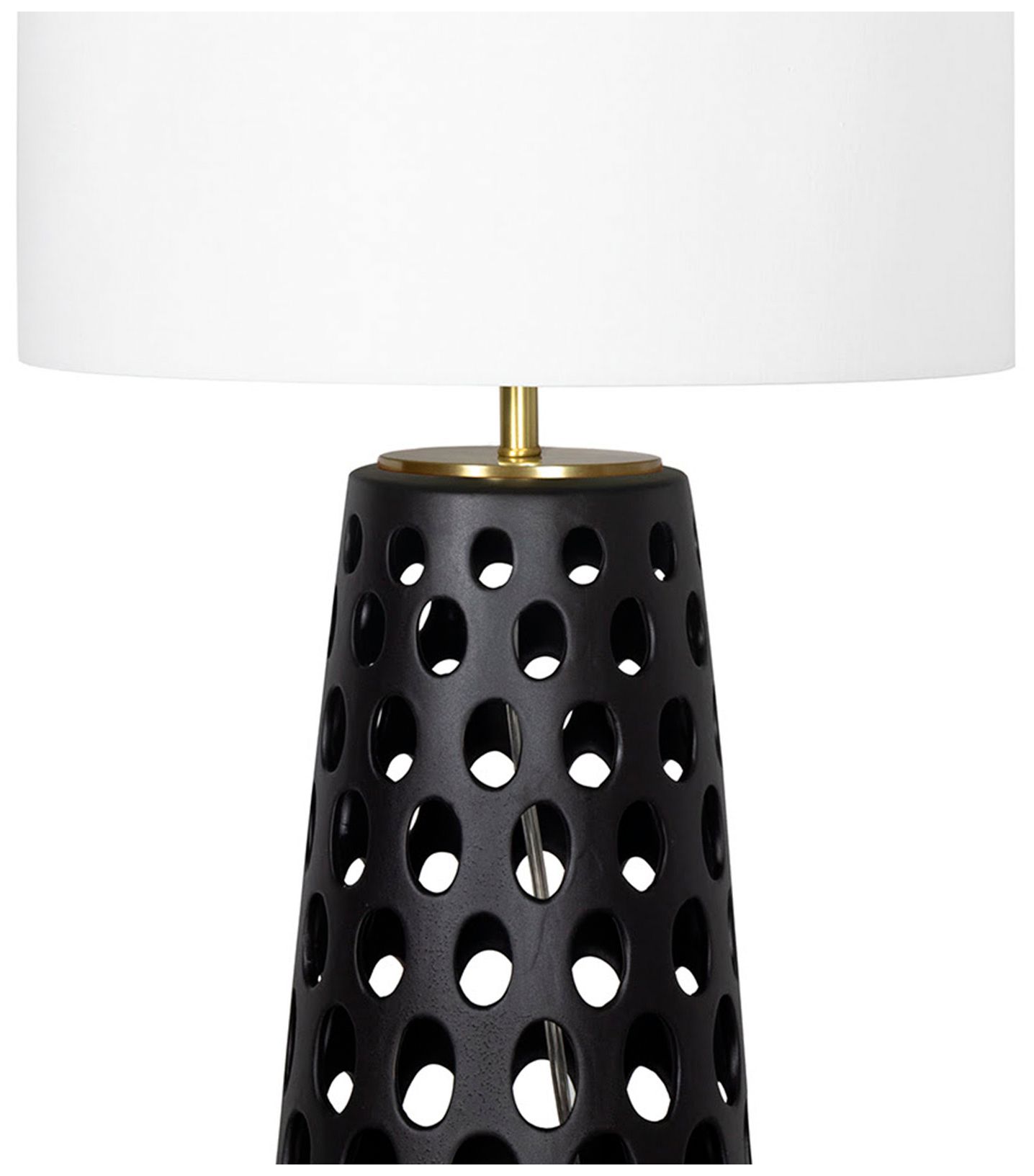 Image 5 Kelvin Ceramic Table Lamp (Black) more views