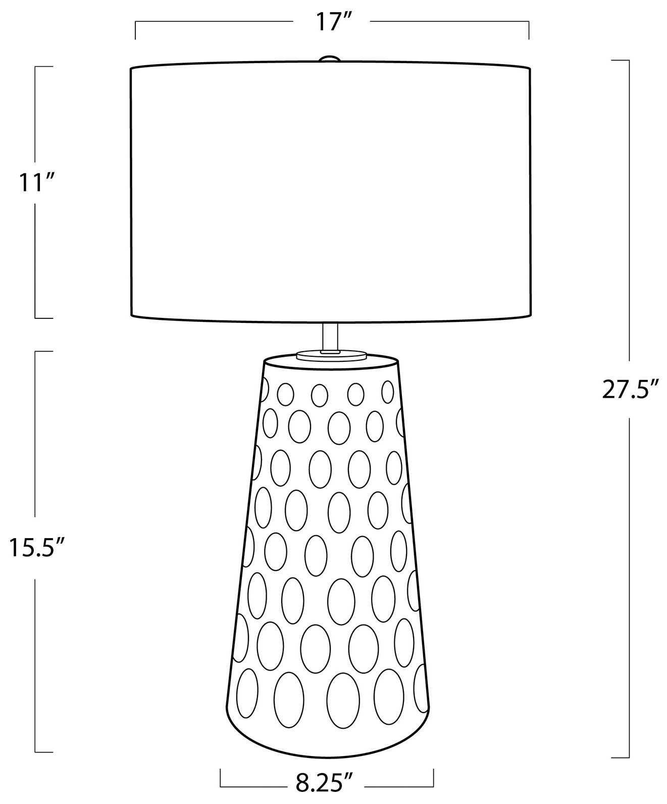 Image 7 Kelvin Ceramic Table Lamp (Black) more views