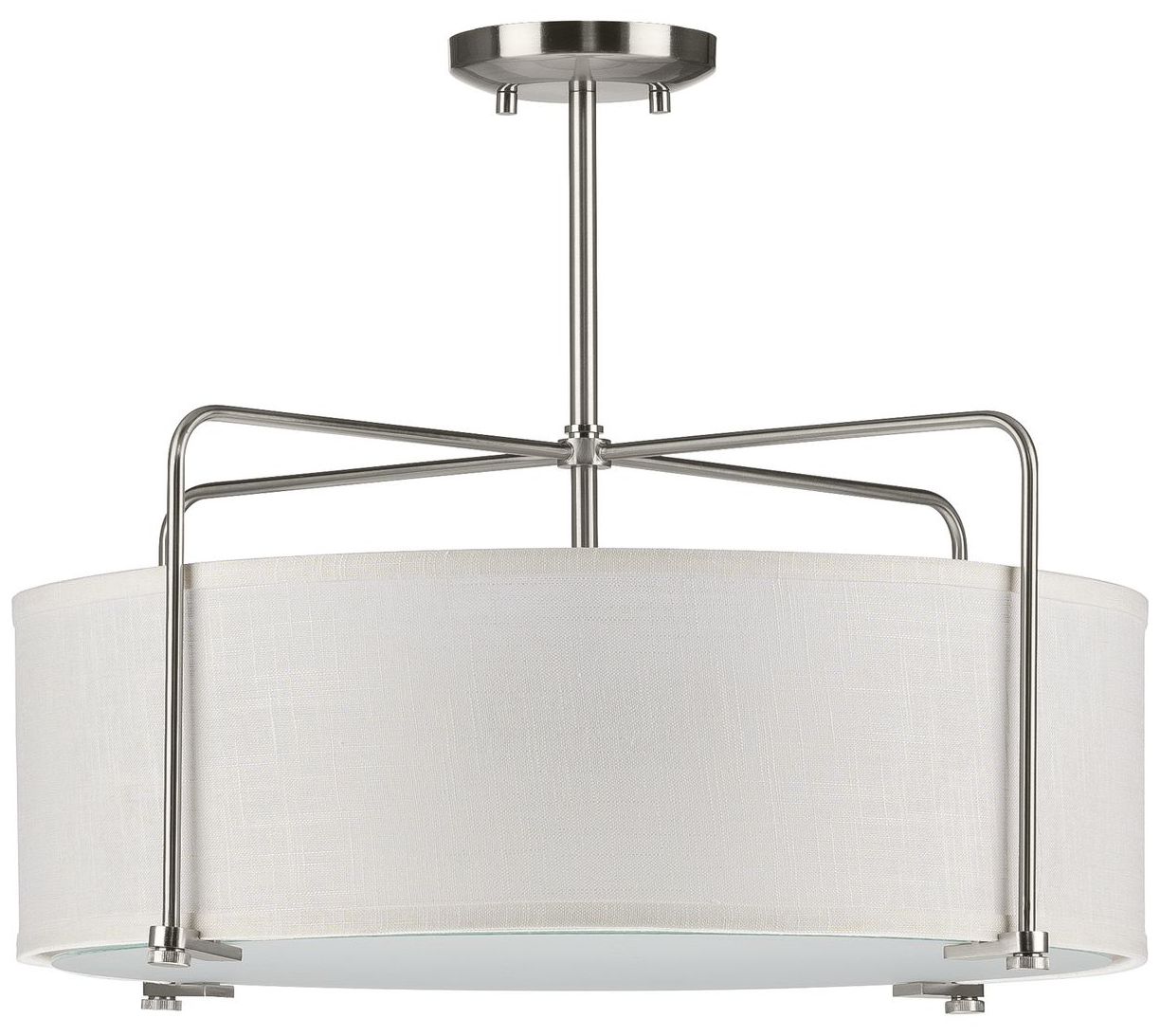 Image 3 Kempsey Collection Three-Light Semi-Flush Convertible more views