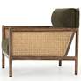 Kempsey Modern Sutton Olive Parawood and Rattan Chair