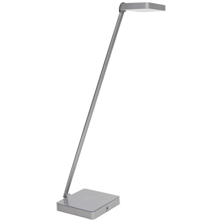 Image 1 Kempton Silver LED Desk Lamp with Photo Base