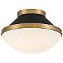 2_Kendal 16 1/4" Wide Gold and Matte Black Ceiling Light
