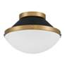 3_Kendal 16 1/4" Wide Gold and Matte Black Ceiling Light more views