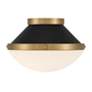 4_Kendal 16 1/4" Wide Gold and Matte Black Ceiling Light more views