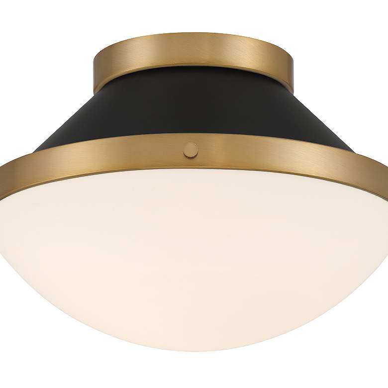 Image 6 Kendal 16 1/4" Wide Gold and Matte Black Ceiling Light more views