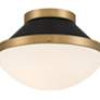 6_Kendal 16 1/4" Wide Gold and Matte Black Ceiling Light more views