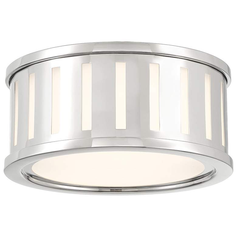 Image 1 Kendal 2 light polished nickel flush mount