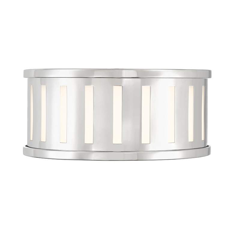 Image 3 Kendal 2 light polished nickel flush mount more views