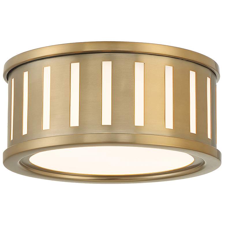 Image 1 Kendal 2 light vibrant gold flush mount