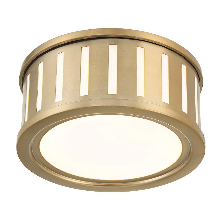 Image 4 Kendal 2 light vibrant gold flush mount more views