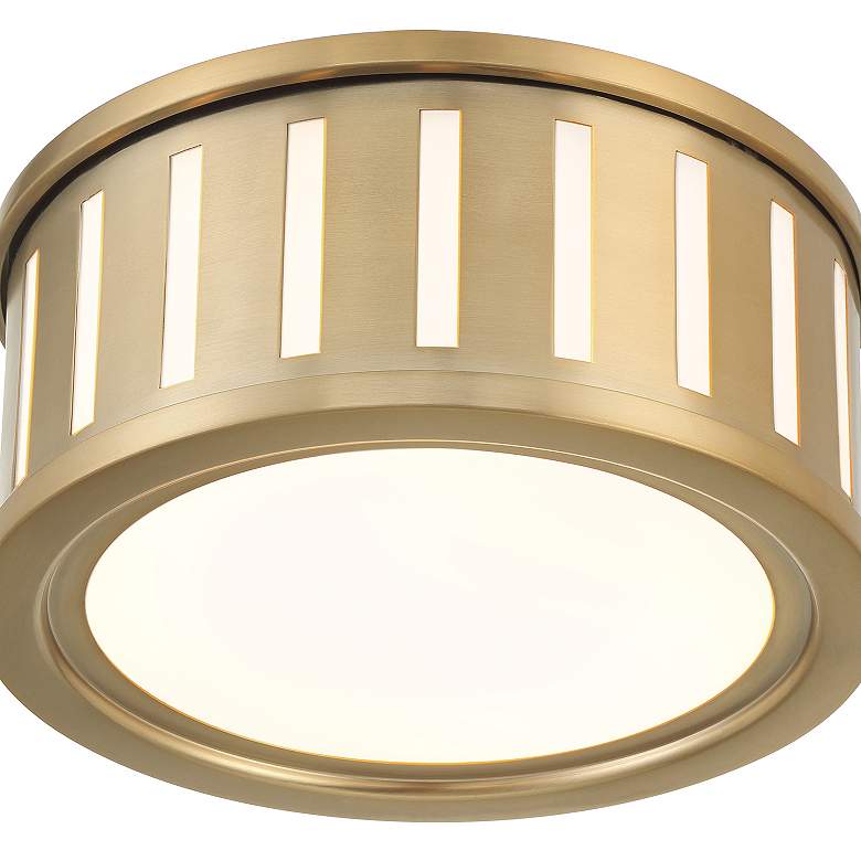 Image 5 Kendal 2 light vibrant gold flush mount more views