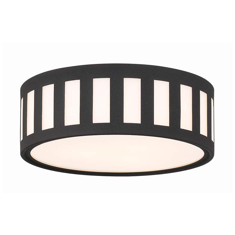 Image 1 Kendal 3 Light Black Forged Ceiling Mount