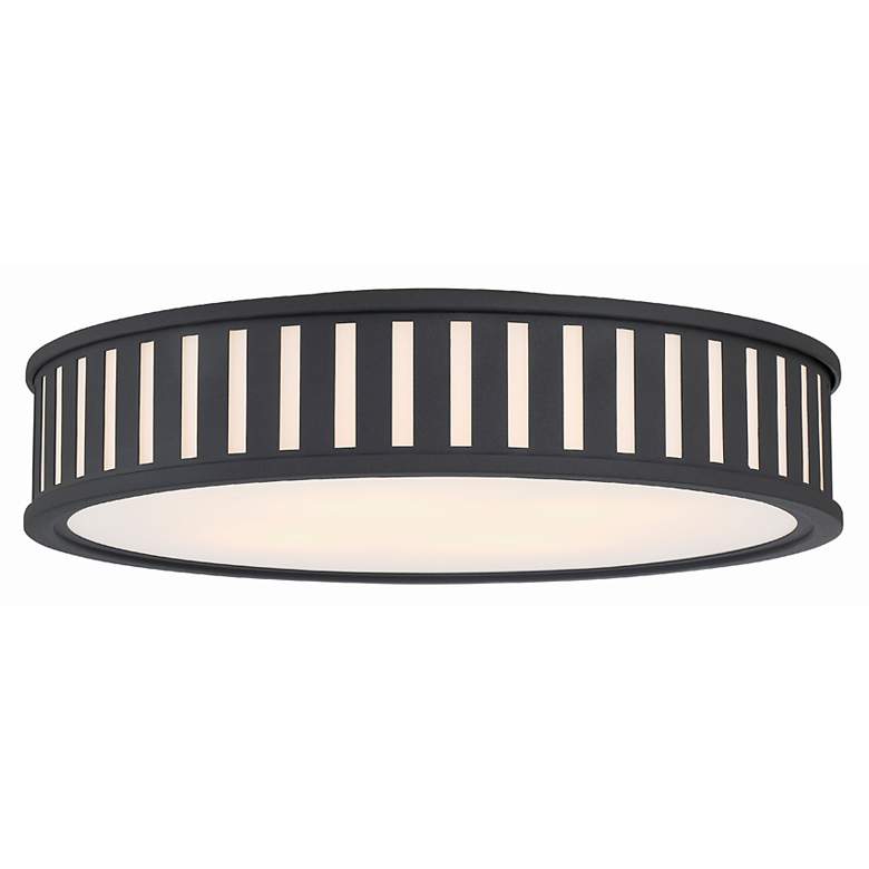 Image 1 Kendal 4 Light Black Forged Ceiling Mount