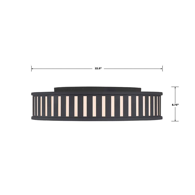 Image 6 Kendal 4 Light Black Forged Ceiling Mount more views