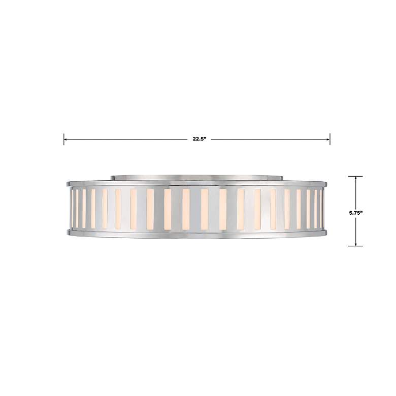 Image 6 Kendal 4 Light Polished Nickel Ceiling Mount more views