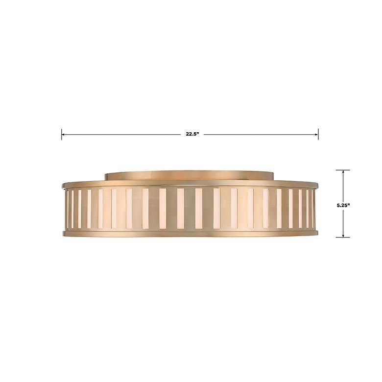 Image 6 Kendal 4 Light Vibrant Gold Ceiling Mount more views