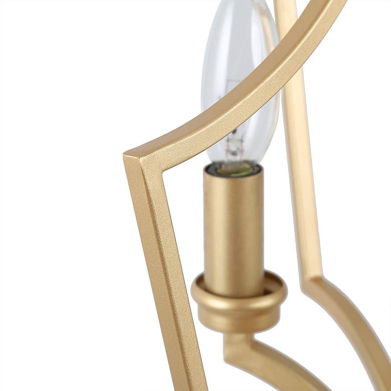 Image 3 Kendall 11 3/4" Wide Gold Metal 3-Light Mini-Chandelier more views