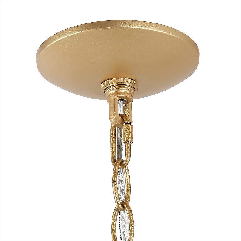 Image 5 Kendall 11 3/4" Wide Gold Metal 3-Light Mini-Chandelier more views