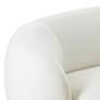 Kendall 119 3/4" Wide Cream Velvet Fabric Sofa in scene