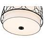 7_Kendall 17" Wide Matte Black Drum Pendant Light more views
