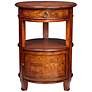 Kendall 20" Wide Cherry Finish Small Round Accent Table