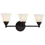 Kendall 23.25" Wide 3-Light Oil Rubbed Bronze Transitional Vanity Ligh
