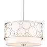 3_Kendall 24" Wide Brushed Nickel Drum Pendant Light
