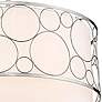 5_Kendall 24" Wide Brushed Nickel Drum Pendant Light more views