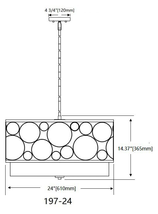 Kendall 24" Wide Matte Black Drum Pendant Light in scene