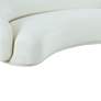 Kendall 89 3/4" Wide Cream Velvet Curved Sofa