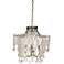 Kendall Antique Brass 20" Wide Crystal Beaded Chandelier