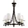 Kendall Collection 24" Wide 5-Light Twisted Iron Chandelier