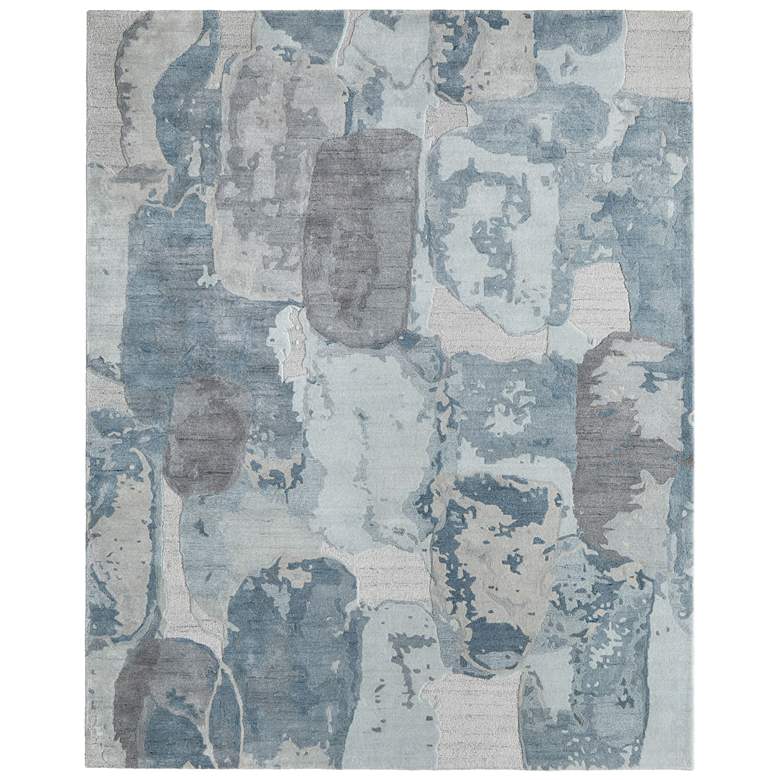 Image 1 Kendall Modern Abstract Hand Tufted Blue Area Rug 8A60F