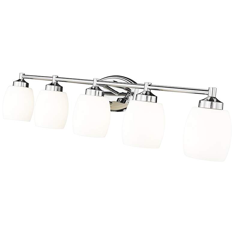 Image 7 Kendrick 39 1/4" Wide Chrome 5-Light Vanity Bath Light more views