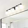 1_Kendrick 39 1/4" Wide Matte Black 5-Light Vanity Bath Light