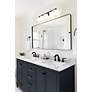 4_Kendrick 39 1/4" Wide Matte Black 5-Light Vanity Bath Light more views