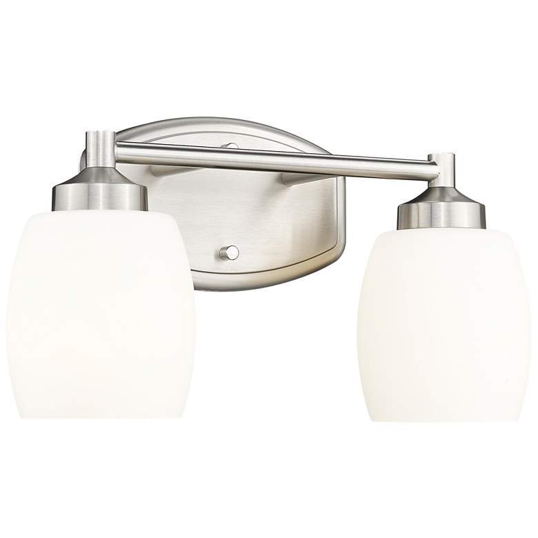 Image 1 Kendrick by Z-Lite Brushed Nickel 14.5 inch 2 Light Vanity