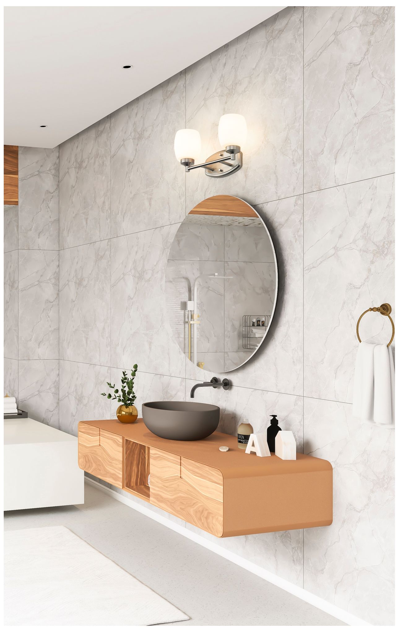 Image 2 Kendrick by Z-Lite Brushed Nickel 14.5 inch 2 Light Vanity more views