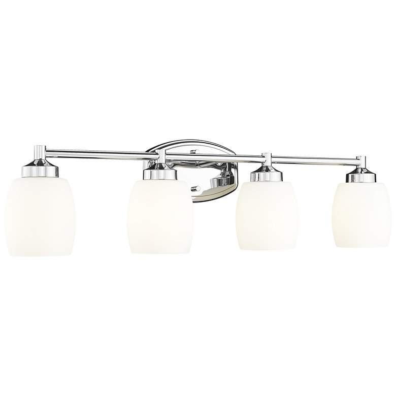 Image 1 Kendrick by Z-Lite Chrome 31.25 inch 4 Light Vanity